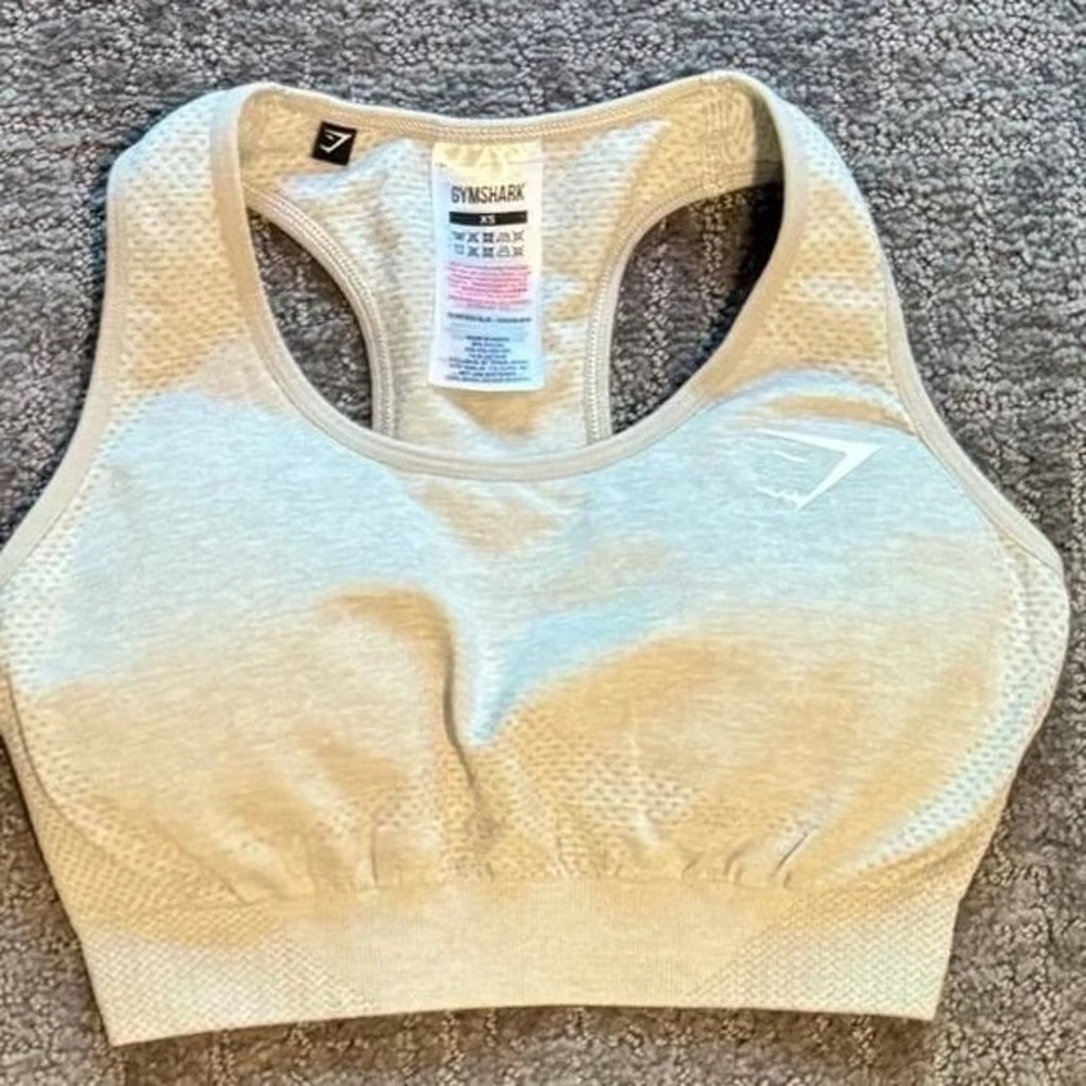 Gymshark Vital Seamless Sports Bra Light Gray Marl XS